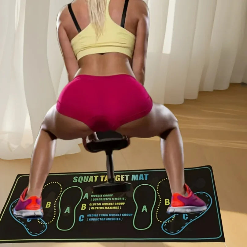 Tapis de Squat Antidérapant Premium - Protection Genoux et Sol - Fitness Maison et Gym