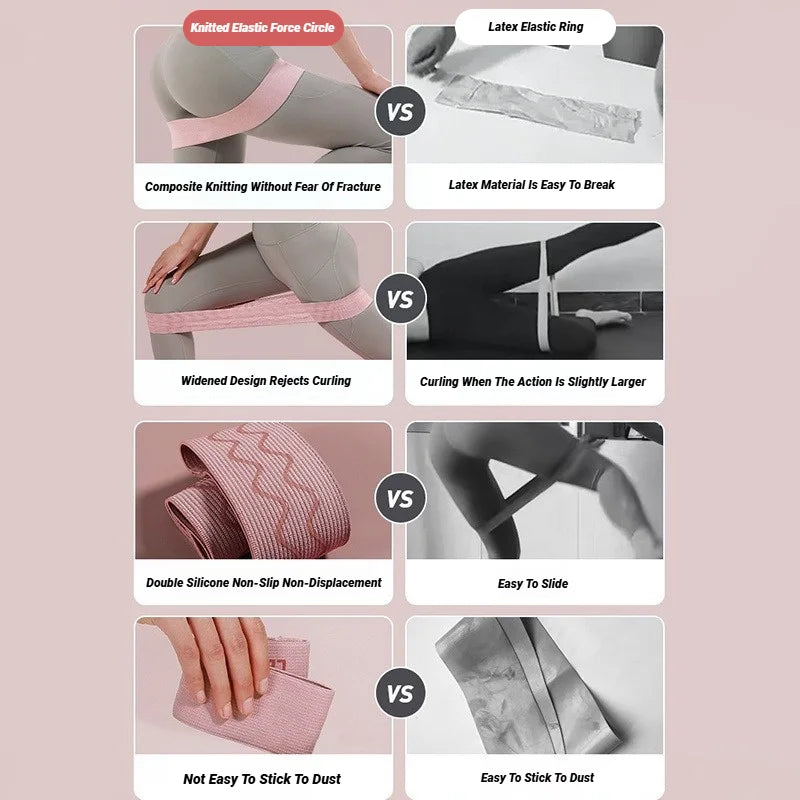 Bandes de Résistance Ajustables 20-90 LB - Entraînement Fessiers et Jambes - Niveau Pro