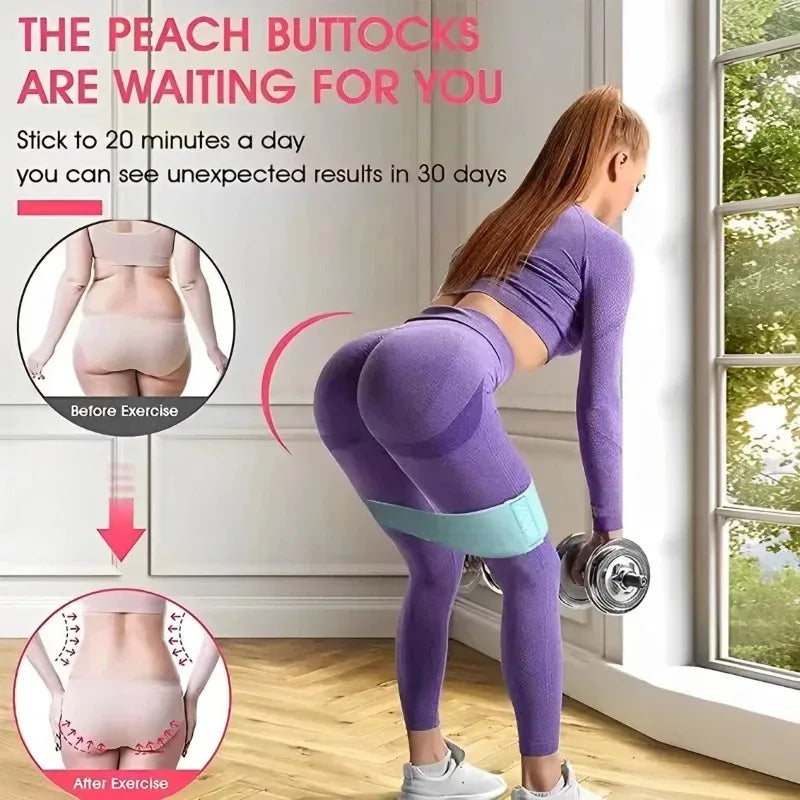 Bandes Élastiques Fessiers Premium - Lot de 3 Niveaux - Entraînement Hanches et Cuisses